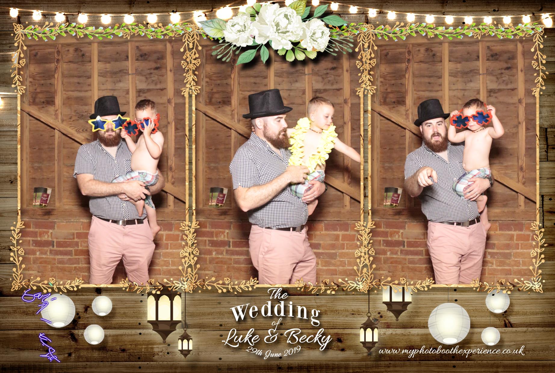 Luke & Becky's Wedding | View more photos from the event at gallery.myphotoboothexperience.co.uk/u/MyPhotoBoothExperienceLtd/Luke-Beckys-Wedding